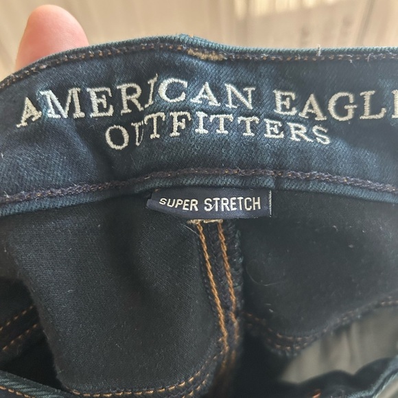 American Eagle Outfitters Dark Blue Super stretch jeggings- size 10- 31/32” - Picture 6 of 10